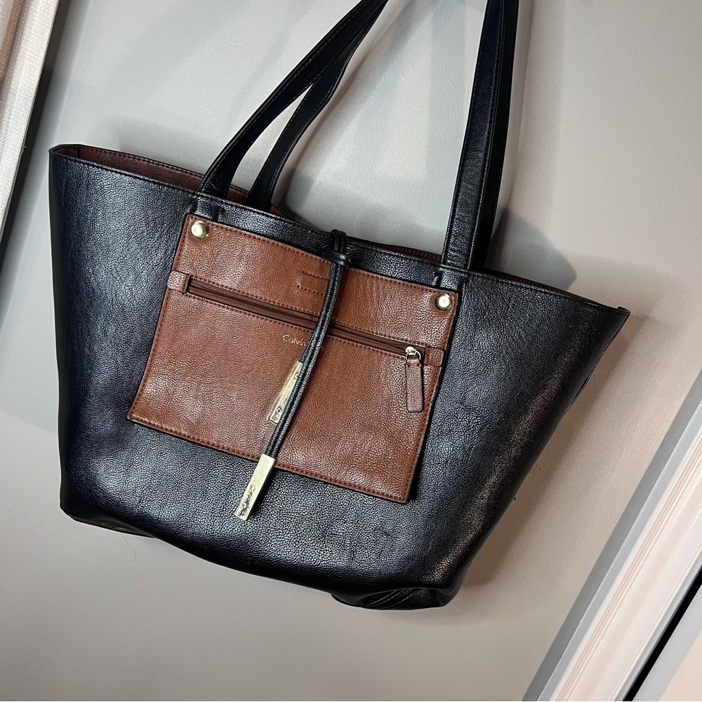 Calvin Klein reversible tote purse